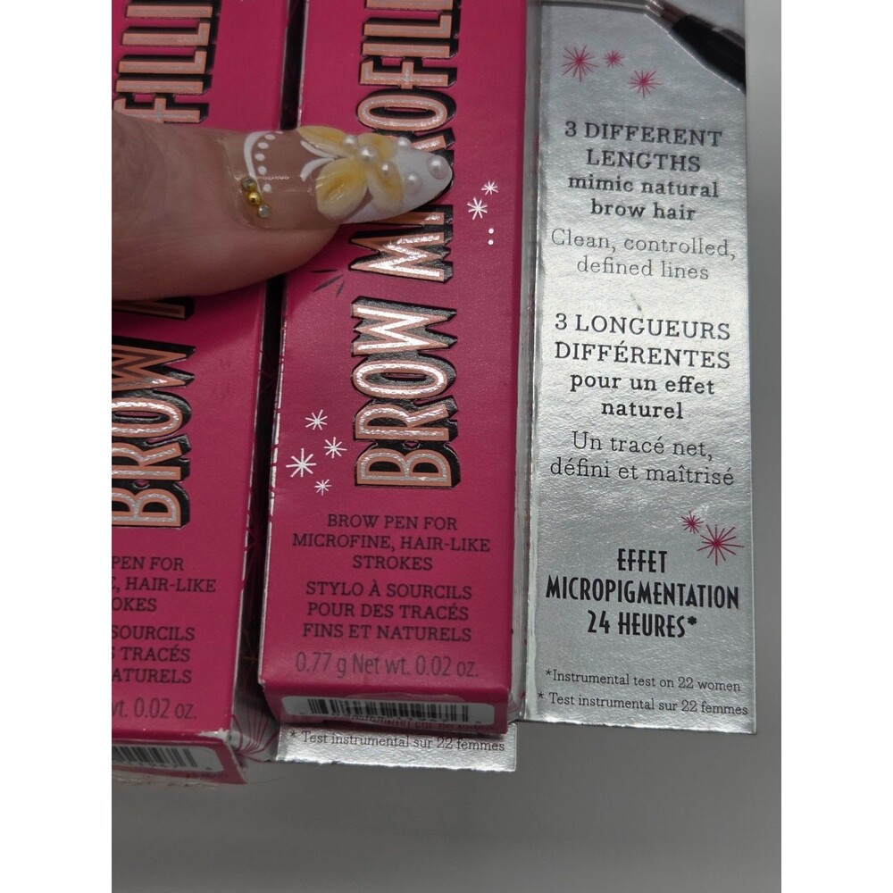 2x Benefit Brow Microfilling Pen .02 oz 24HR Waterproof - Medium Brown NEW - Picture 3 of 7